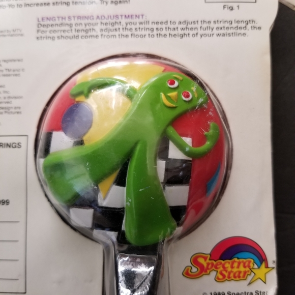 Vintage 1989 SpectraStar Gumby YO-YO.Never out of package Model No.1518 - Picture 4 of 5